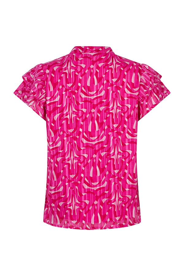 Blouse Izabella | Pink Swirl Print