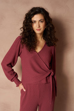 Top Isa - Structured Wrap | Brick Red