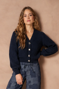 Cardigan Lily - Classic V-Neck | Dark Blue