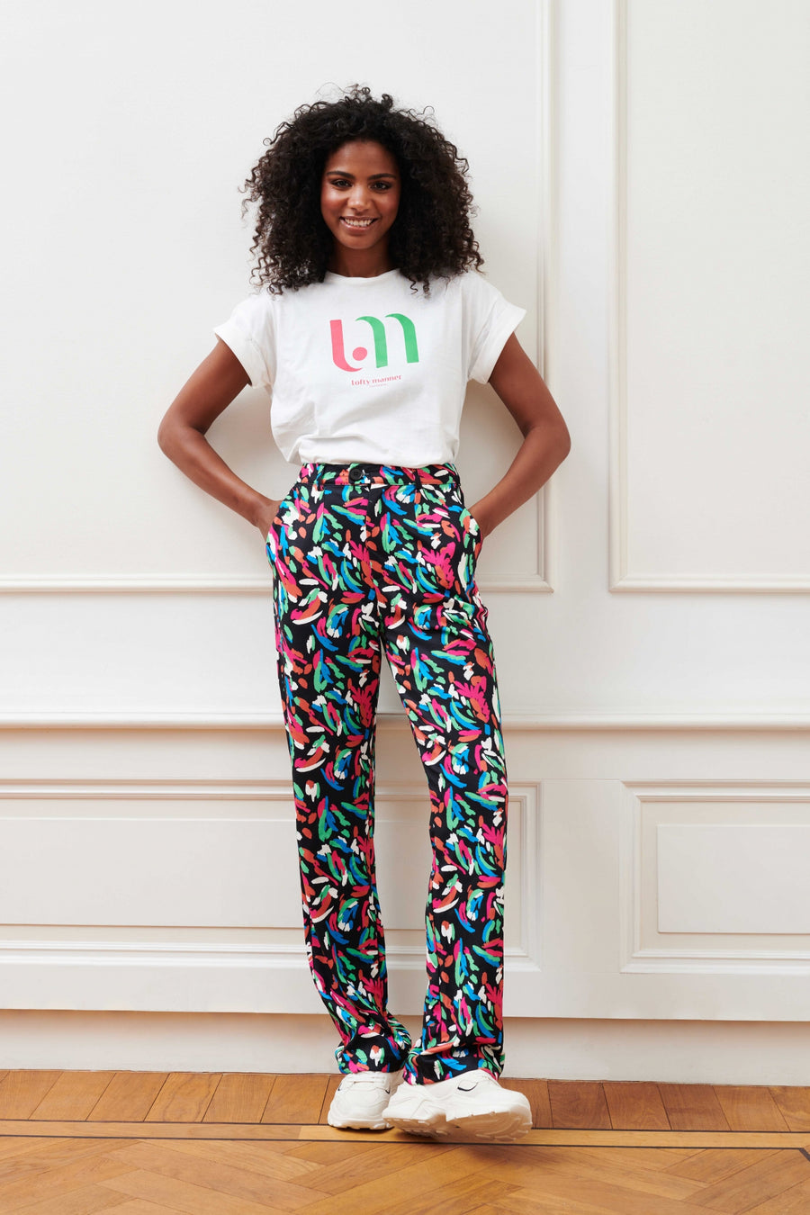 Trousers Florie | Botanical multi