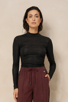 Top Kelly - Gathered Top | Black