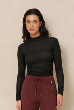 Top Kelly - Gathered Top | Black