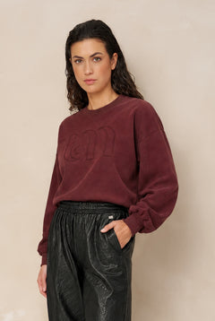 Sweater Kensi - Balloon Sleeve | Burgundy