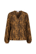 Blouse Agnes | Feathers print