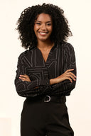 Blouse Eve | Lofty line print