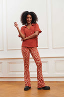 Broek Marilyn | Logo zebra print