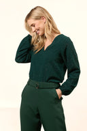 Blouse Madison | Petrol green
