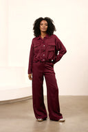 Svea trousers | Burgundy red