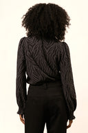 Blouse Tova | Grey zebra print