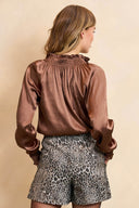 Blouse Tyra | Dark brown