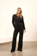 Pantalon Ida | Imprimé zèbre gris