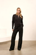 Broek Ida | Grey zebra print