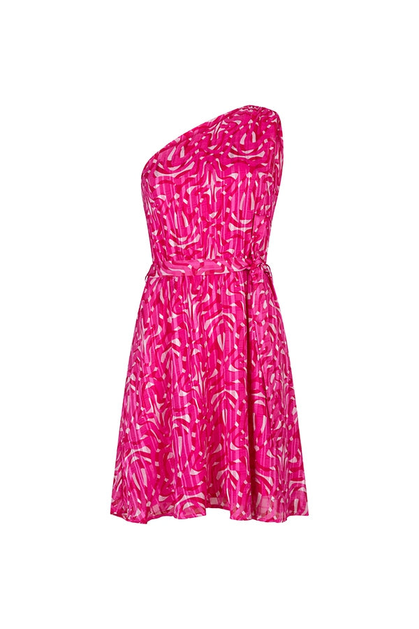 Dress Anaya | Pink Swirl Print