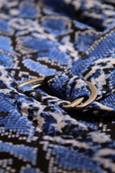 Jurk Anna | Blue snake print