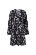 Robe Anne | Imprimé gris givré