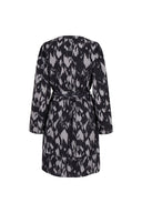 Robe Anne | Imprimé gris givré