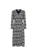 Robe Baylor | Impression noir/blanc