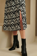Robe Baylor | Impression noir/blanc