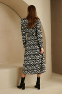 Robe Baylor | Impression noir/blanc