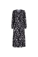 Robe Carlien | Imprimé gris givré