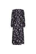 Robe Carlien | Imprimé gris givré