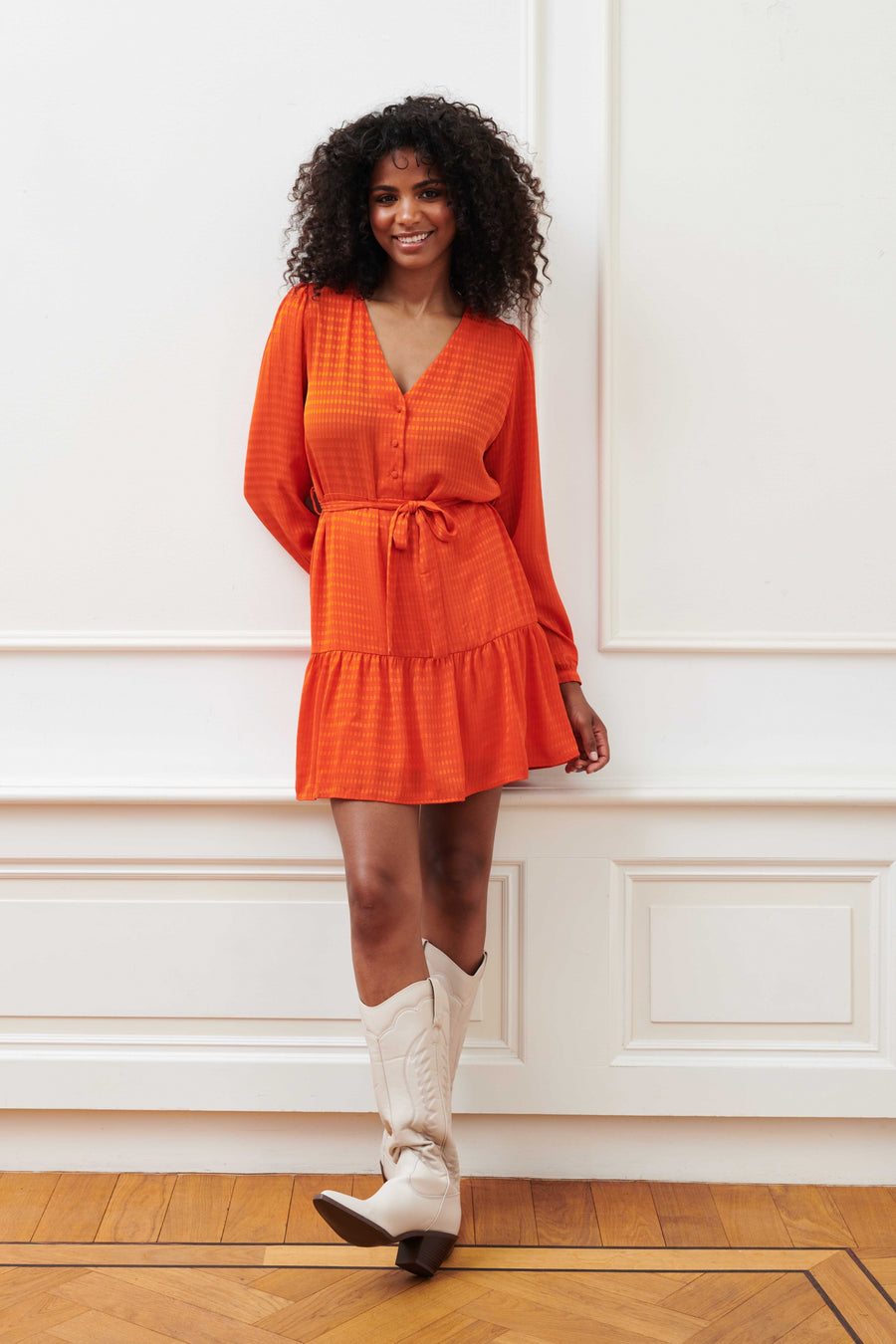 Dress Elara | Orange