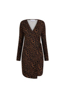 Jurk Frida | Brown panther print