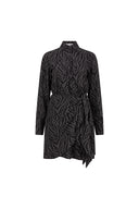 Robe Kari | Imprimé zèbre gris