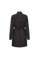 Robe Kari | Imprimé zèbre gris