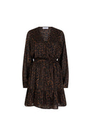 Robe Kirsten | Imprimé panthère marron