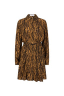 Dress Lilla | Feathers print