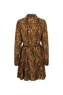 Dress Lilla | Feathers print