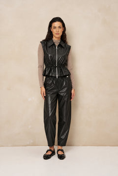 Broek Kove - Barrel Vegan Leather | Black