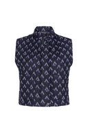 Harper Gilet | Zigzag print