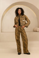 Jacket Maria | Feathers print