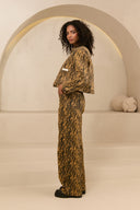 Jacket Maria | Feathers print