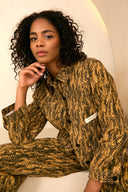 Jacket Maria | Feathers print