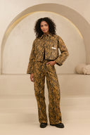 Jacket Maria | Feathers print