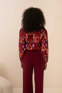 Blouse Livie | Heart ikat print