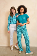 Broek Icelee | Teal hearts