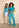 Broek Icelee | Teal Hearts
