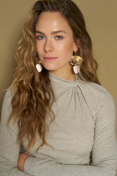 Top Havina - Knotted Collar | Kaki