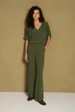 Broek Mea - Mid Rise | Army Green