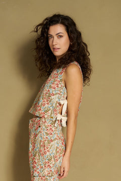 Top Holly - Flower Jacquard | Multi Colour