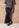 Rok Isel - Uni Satin Maxi Skirt | Dark Blue