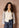 Blouse Ismay - Contrast Sleeve Straight | Cream