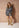 Jurk Hesli - Mini Abstract Print | Dark Blue