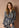 Jurk Hesli - Mini Abstract Print | Dark Blue