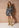Jurk Hesli - Mini Abstract Print | Dark Blue