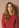 Top Ilen - Draped Neck Basic | Brick Red